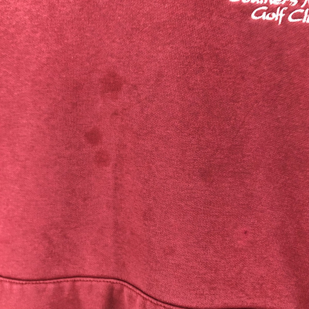 Carhartt Cut-Off Sweat Pullover Hoodie, Men's Size L cotton burgundy type Vintage Second Hand