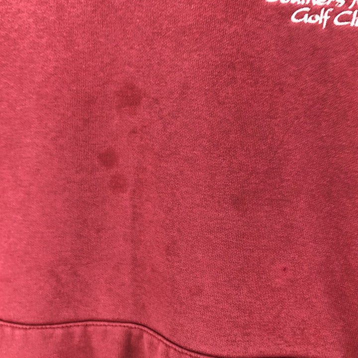 Carhartt Cut-Off Sweat Pullover Hoodie, Men's Size L cotton burgundy type Vintage Second Hand