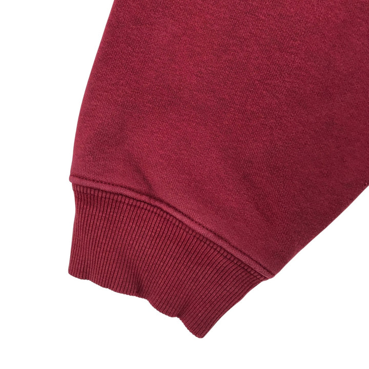 Carhartt Cut-Off Sweat Pullover Hoodie, Men's Size L cotton burgundy type Vintage Second Hand