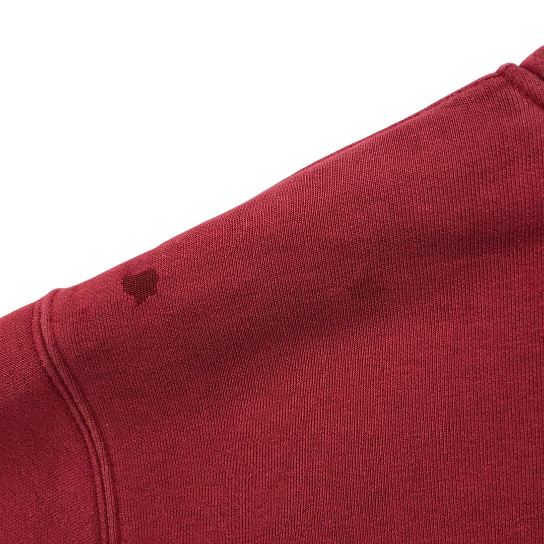 Carhartt Cut-Off Sweat Pullover Hoodie, Men's Size L cotton burgundy type Vintage Second Hand