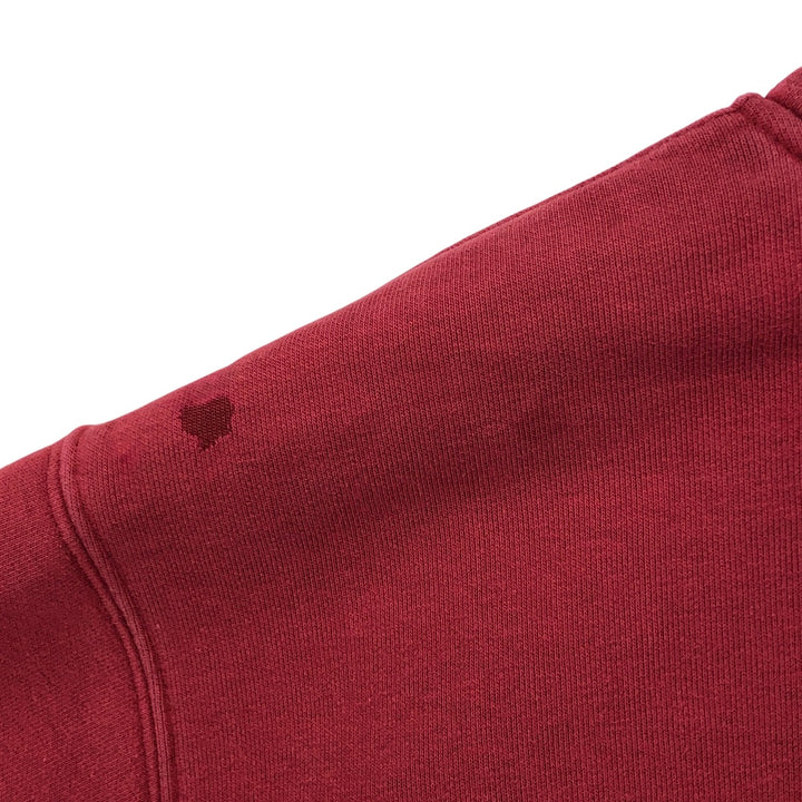 Carhartt Cut-Off Sweat Pullover Hoodie, Men's Size L cotton burgundy type Vintage Second Hand