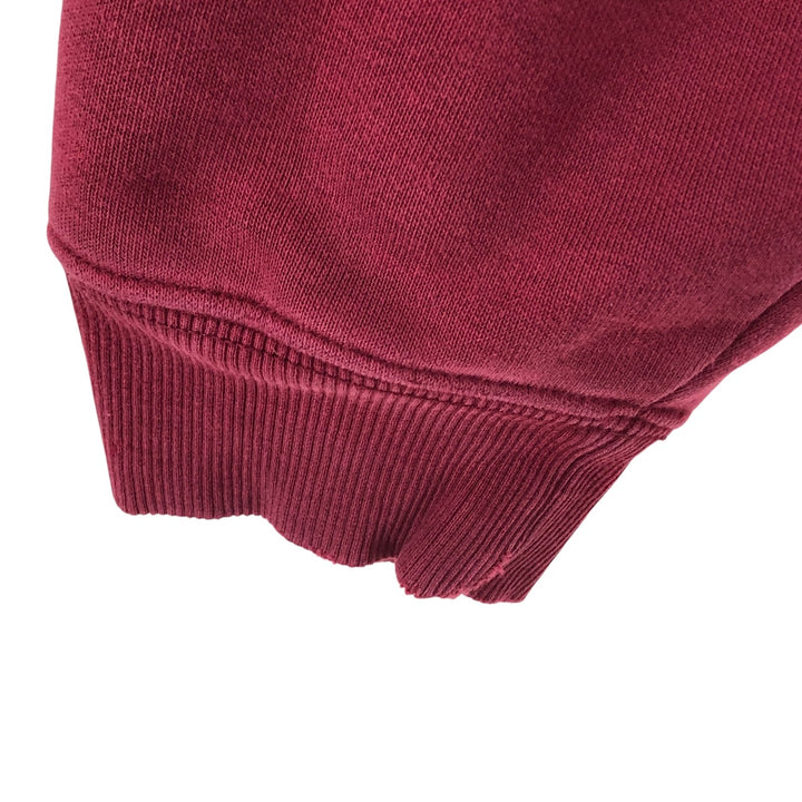 Carhartt Cut-Off Sweat Pullover Hoodie, Men's Size L cotton burgundy type Vintage Second Hand