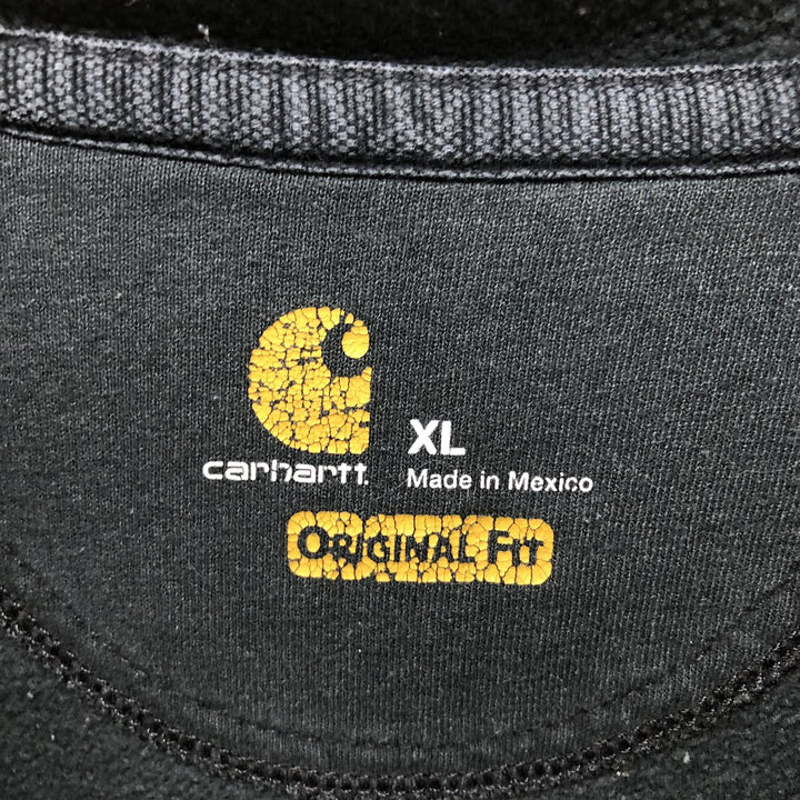 Carhartt ORIGINAL FIT Cut-Off Pullover Hoodie, Men's XL cotton black type Vintage Second Hand