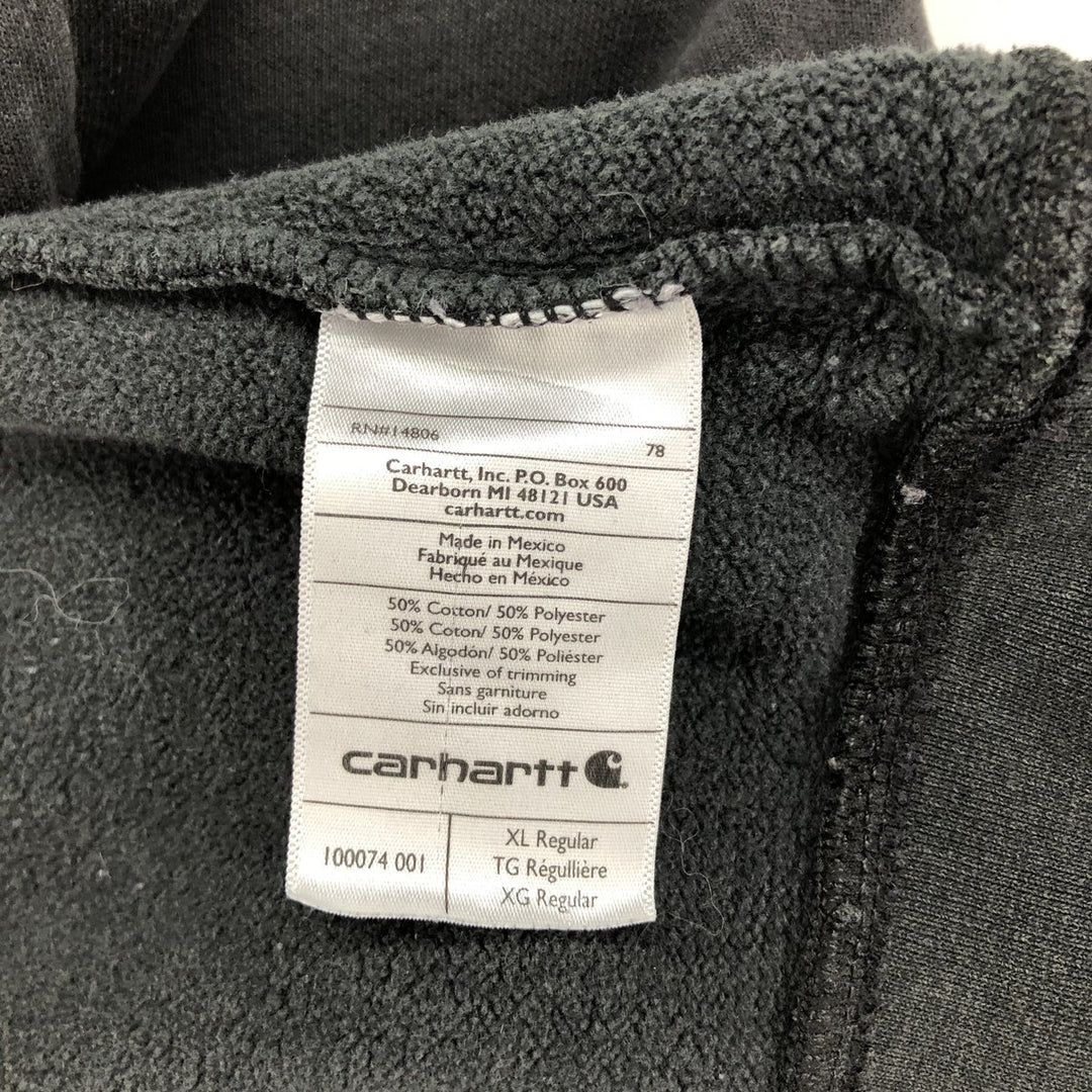 Carhartt ORIGINAL FIT Cut-Off Pullover Hoodie, Men's XL cotton black type Vintage Second Hand