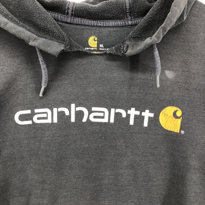 Carhartt ORIGINAL FIT Cut-Off Pullover Hoodie, Men's XL cotton black type Vintage Second Hand