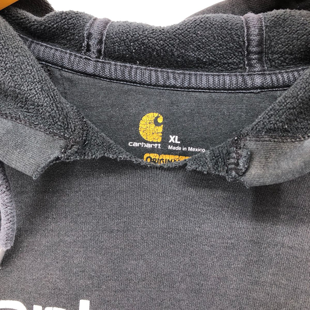 Carhartt ORIGINAL FIT Cut-Off Pullover Hoodie, Men's XL cotton black type Vintage Second Hand