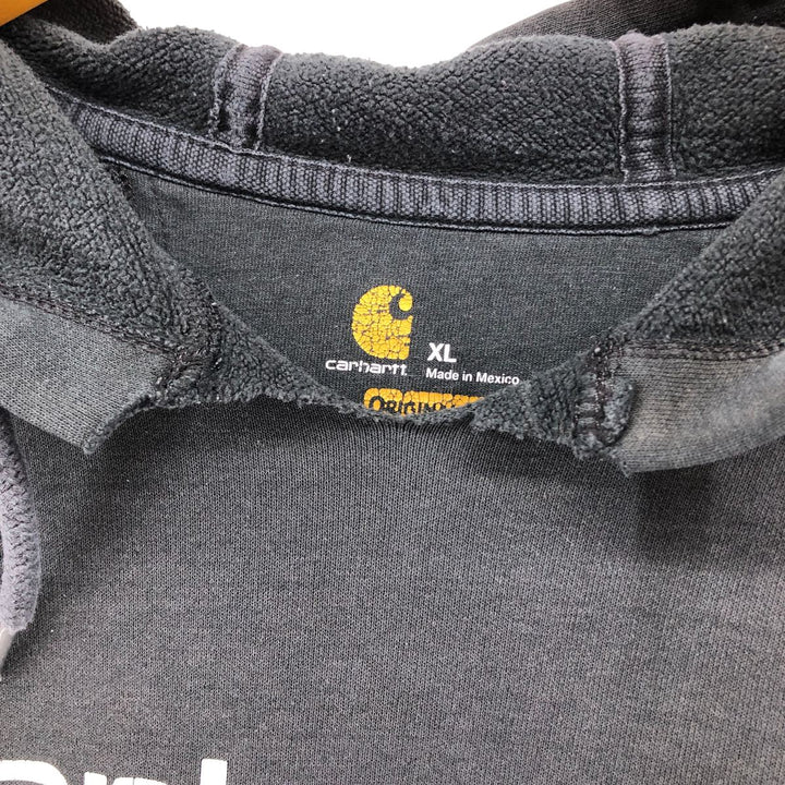 Carhartt ORIGINAL FIT Cut-Off Pullover Hoodie, Men's XL cotton black type Vintage Second Hand