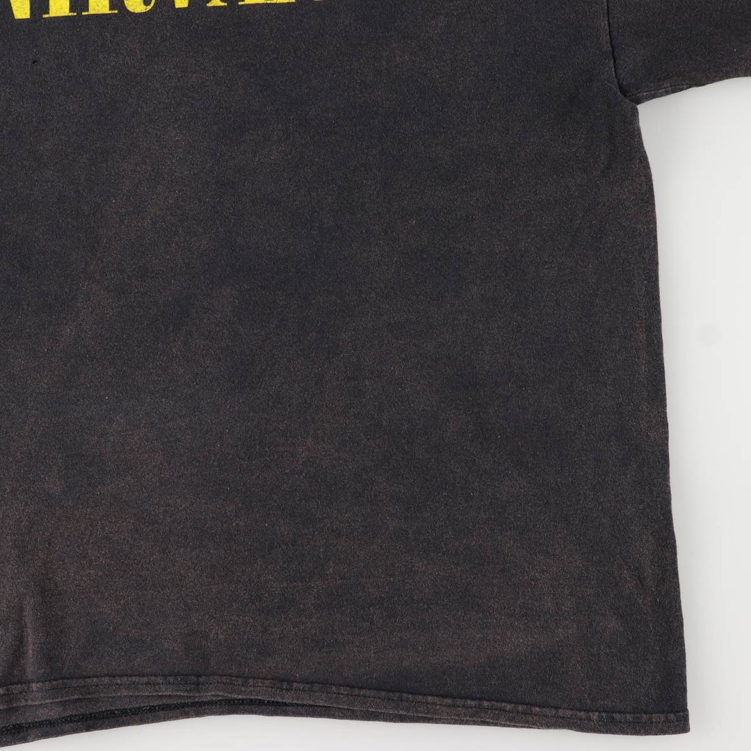 NIRVANA Nirvana Band T-shirt, Band T, Men's L size cotton black type Vintage Second Hand