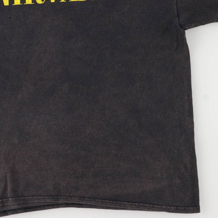 NIRVANA Nirvana Band T-shirt, Band T, Men's L size cotton black type Vintage Second Hand