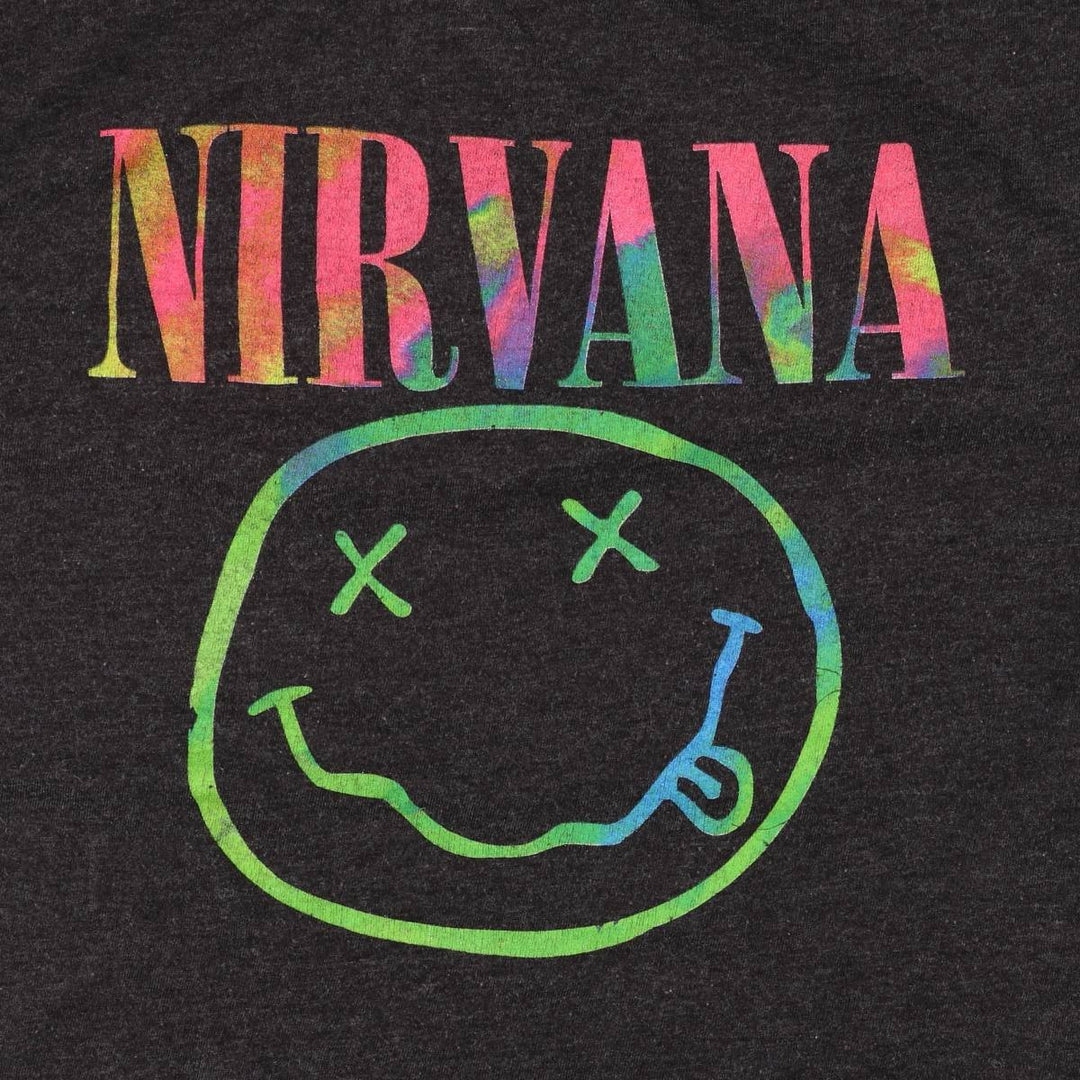 NIRVANA Nirvana Band T-shirt, Band T, Men's S size cotton black type Vintage Second Hand