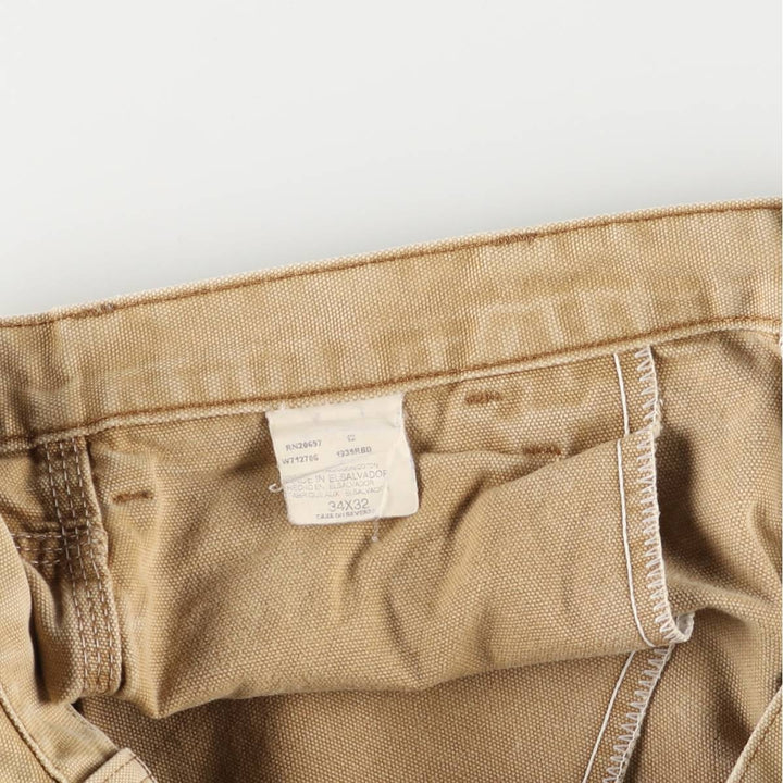 Dickies Duck Painter Pants Men's W34 equivalent cotton Beige type Vintage Second Hand