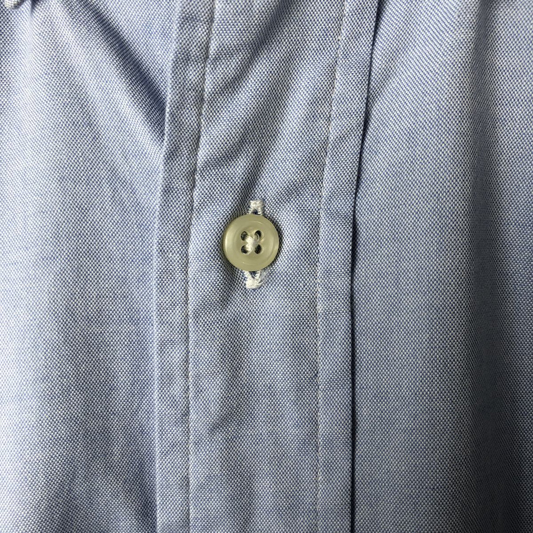 Ralph Lauren YARMOUTH long sleeve button down shirt, men's XL size cotton Blue type light blue Vintage Second Hand