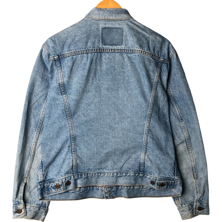90'S Levi's Orange Tab Denim Jacket, Men's Size L, Long Sleeve, Vintage unclear Blue type light blue Vintage Second Hand