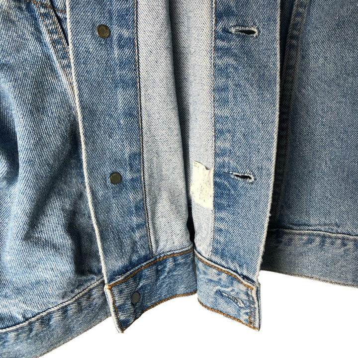 90'S Levi's Orange Tab Denim Jacket, Men's Size L, Long Sleeve, Vintage unclear Blue type light blue Vintage Second Hand