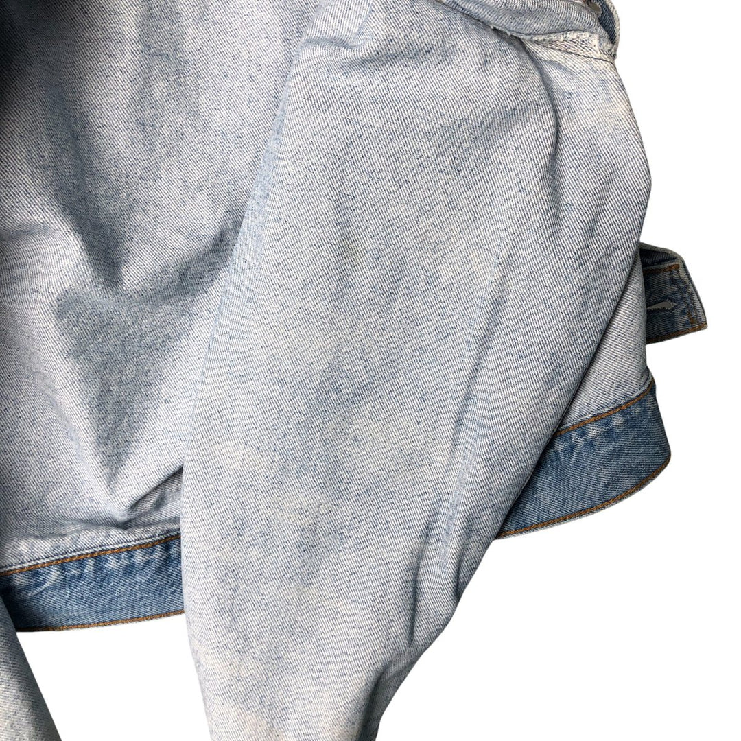 90'S Levi's Orange Tab Denim Jacket, Men's Size L, Long Sleeve, Vintage unclear Blue type light blue Vintage Second Hand