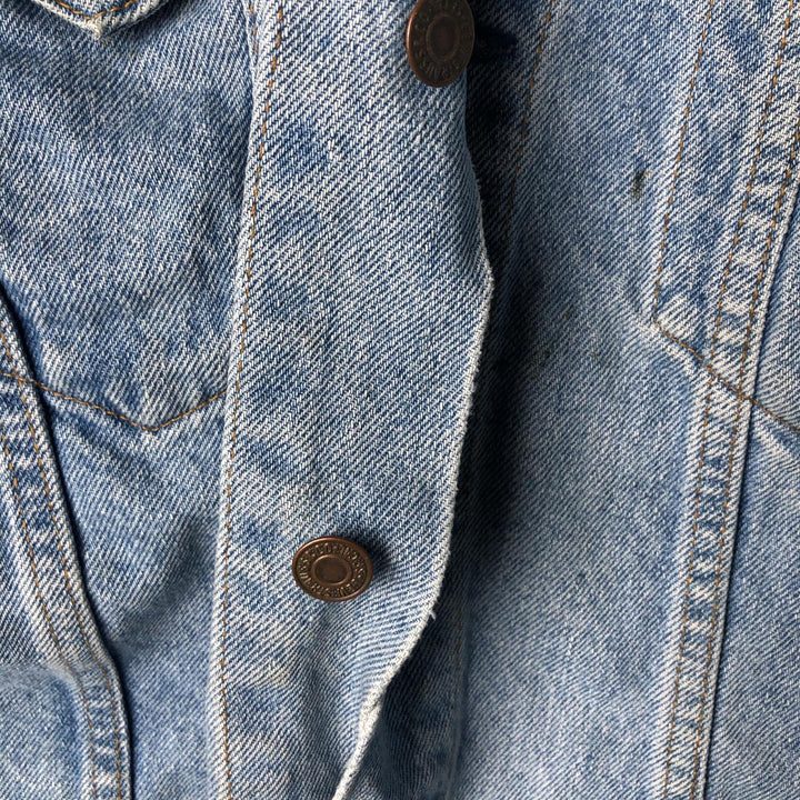90'S Levi's Orange Tab Denim Jacket, Men's Size L, Long Sleeve, Vintage unclear Blue type light blue Vintage Second Hand