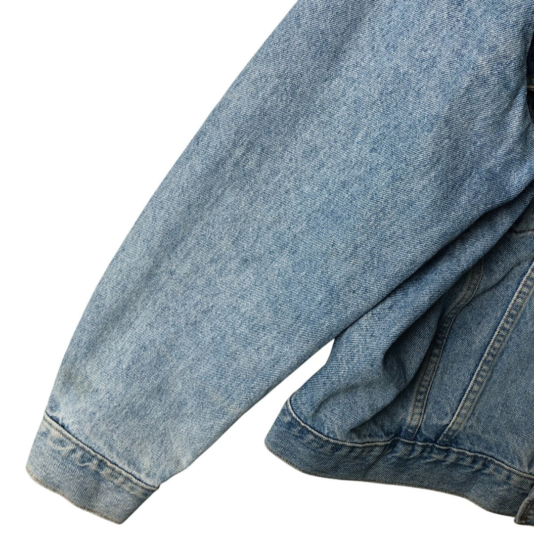 90'S Levi's Orange Tab Denim Jacket, Men's Size L, Long Sleeve, Vintage unclear Blue type light blue Vintage Second Hand