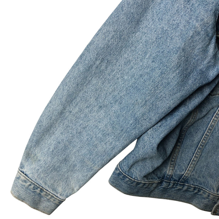 90'S Levi's Orange Tab Denim Jacket, Men's Size L, Long Sleeve, Vintage unclear Blue type light blue Vintage Second Hand