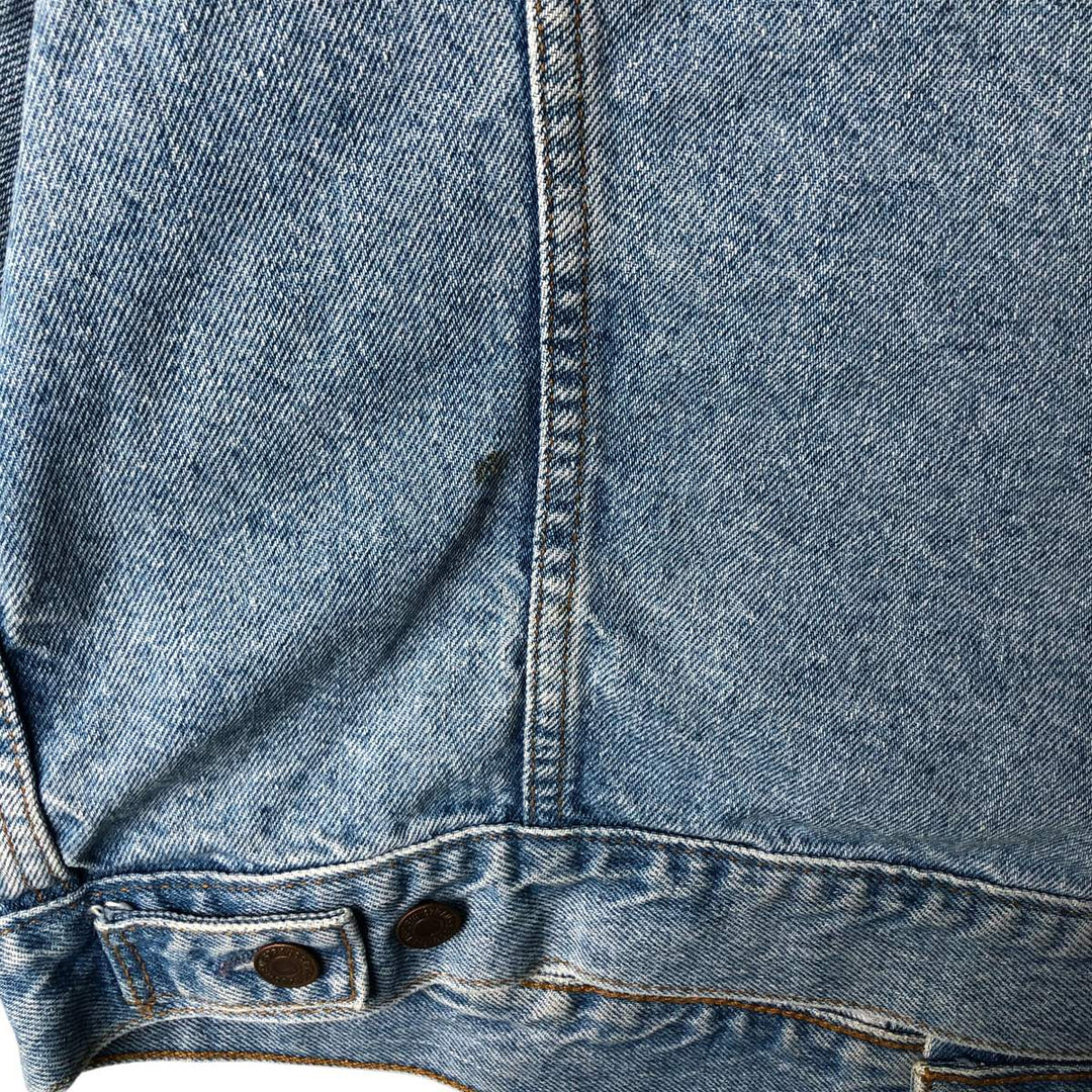 90'S Levi's Orange Tab Denim Jacket, Men's Size L, Long Sleeve, Vintage unclear Blue type light blue Vintage Second Hand