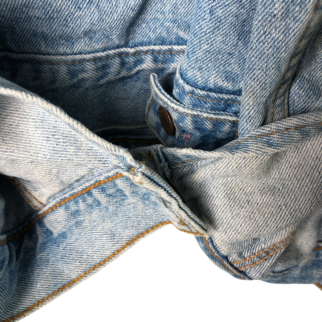 90'S Levi's Orange Tab Denim Jacket, Men's Size L, Long Sleeve, Vintage unclear Blue type light blue Vintage Second Hand