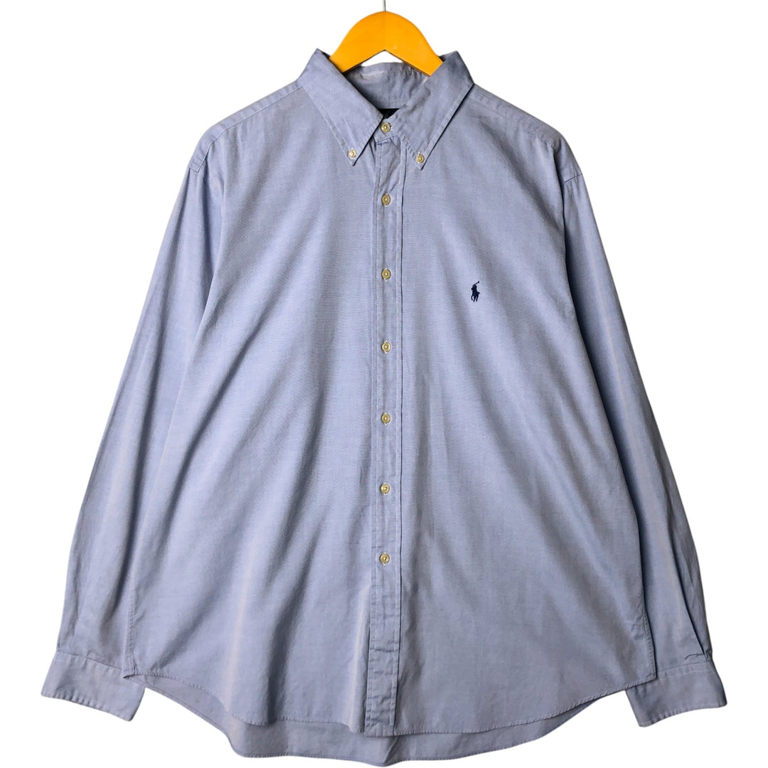 Ralph Lauren Classic Fit Long Sleeve Button Down Shirt Men's XL cotton Blue type light blue Vintage Second Hand