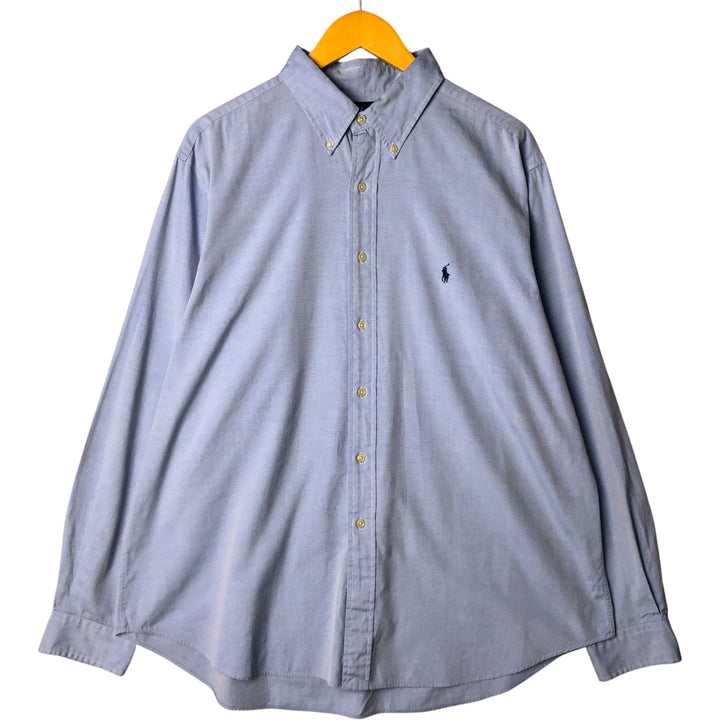 Ralph Lauren Classic Fit Long Sleeve Button Down Shirt Men's XL cotton Blue type light blue Vintage Second Hand