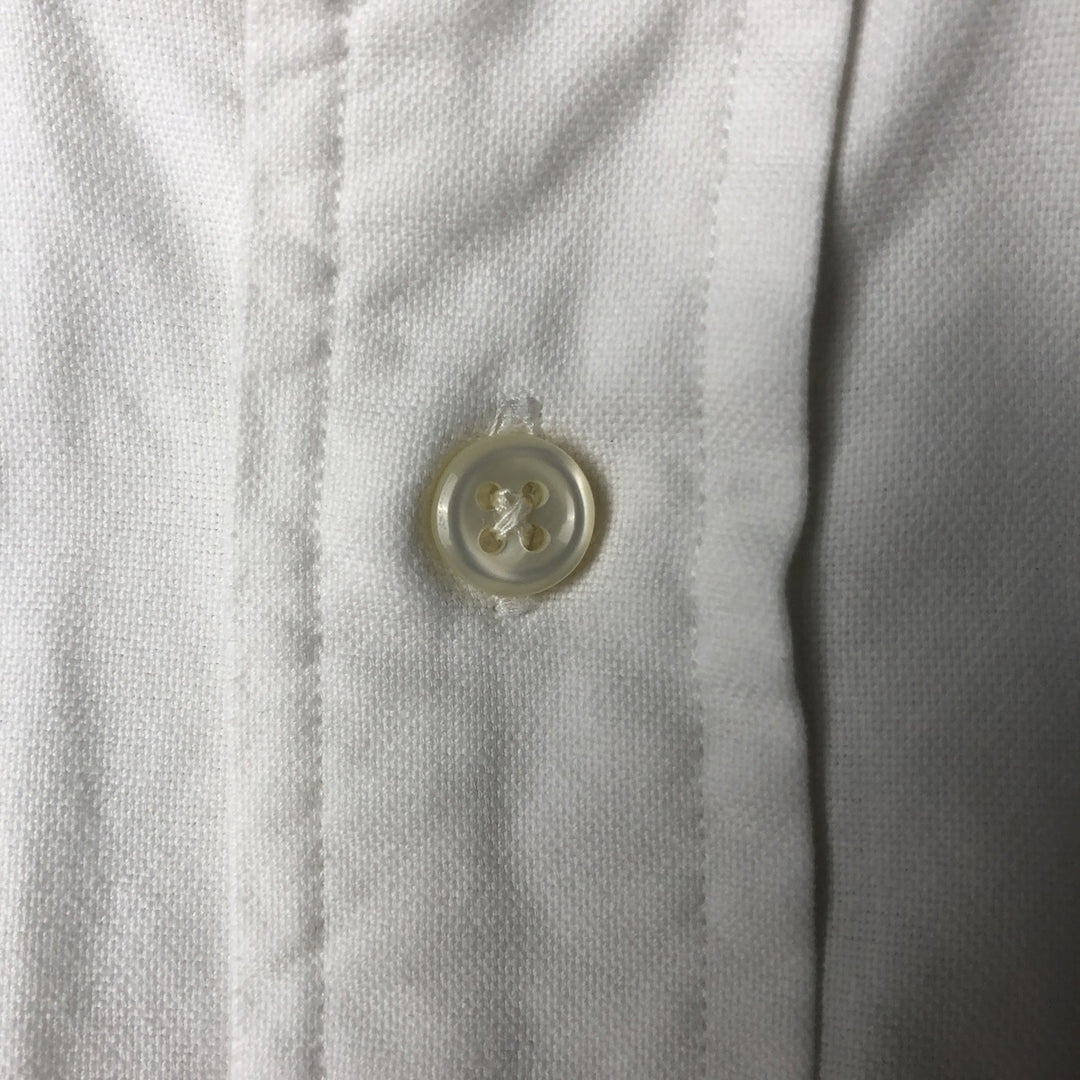 Ralph Lauren BIG SHIRT Long sleeve button down shirt Men's XL size cotton white type Vintage Second Hand