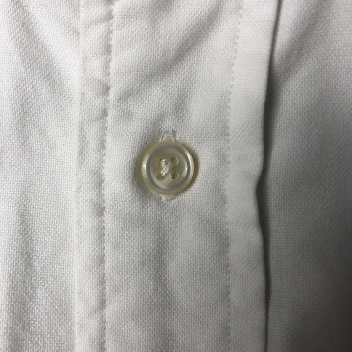 Ralph Lauren BIG SHIRT Long sleeve button down shirt Men's XL size cotton white type Vintage Second Hand