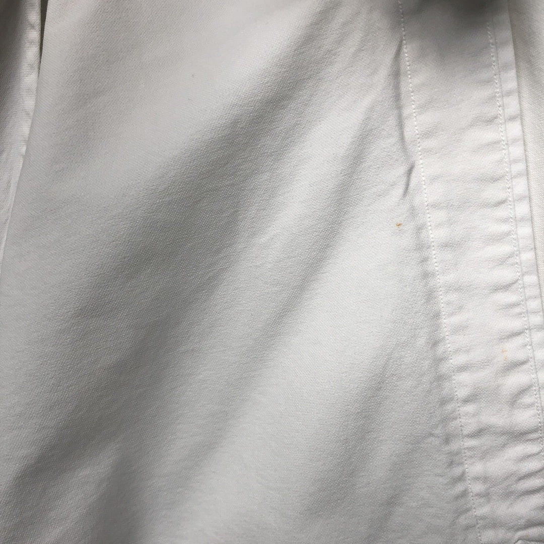 Ralph Lauren BIG SHIRT Long sleeve button down shirt Men's XL size cotton white type Vintage Second Hand