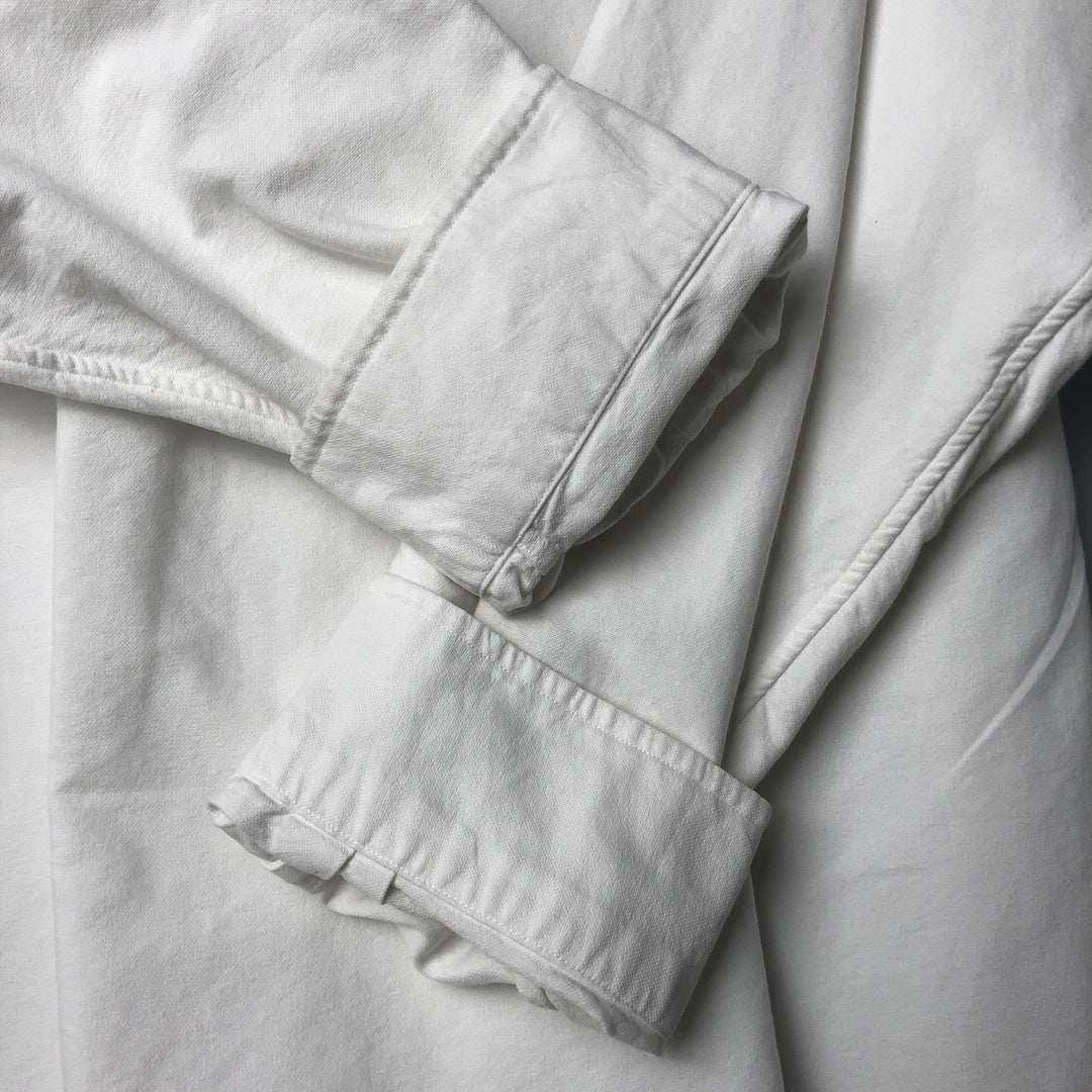 Ralph Lauren BIG SHIRT Long sleeve button down shirt Men's XL size cotton white type Vintage Second Hand
