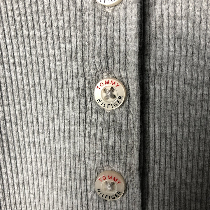 Tommy Hilfiger Women's Short Sleeve Polo Shirt, Size L cotton gray type Vintage Second Hand