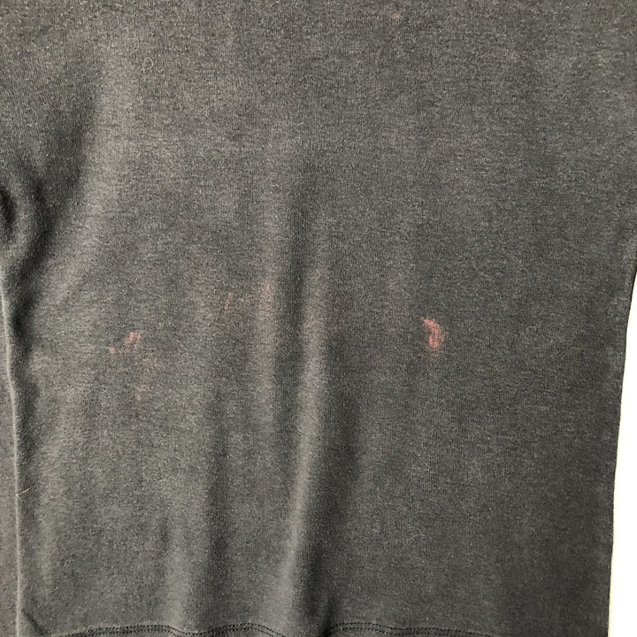 Harley-Davidson Skull Pattern Long Sleeve T-Shirt with Rhinestones, Women's Size Medium cotton black type Vintage Second Hand