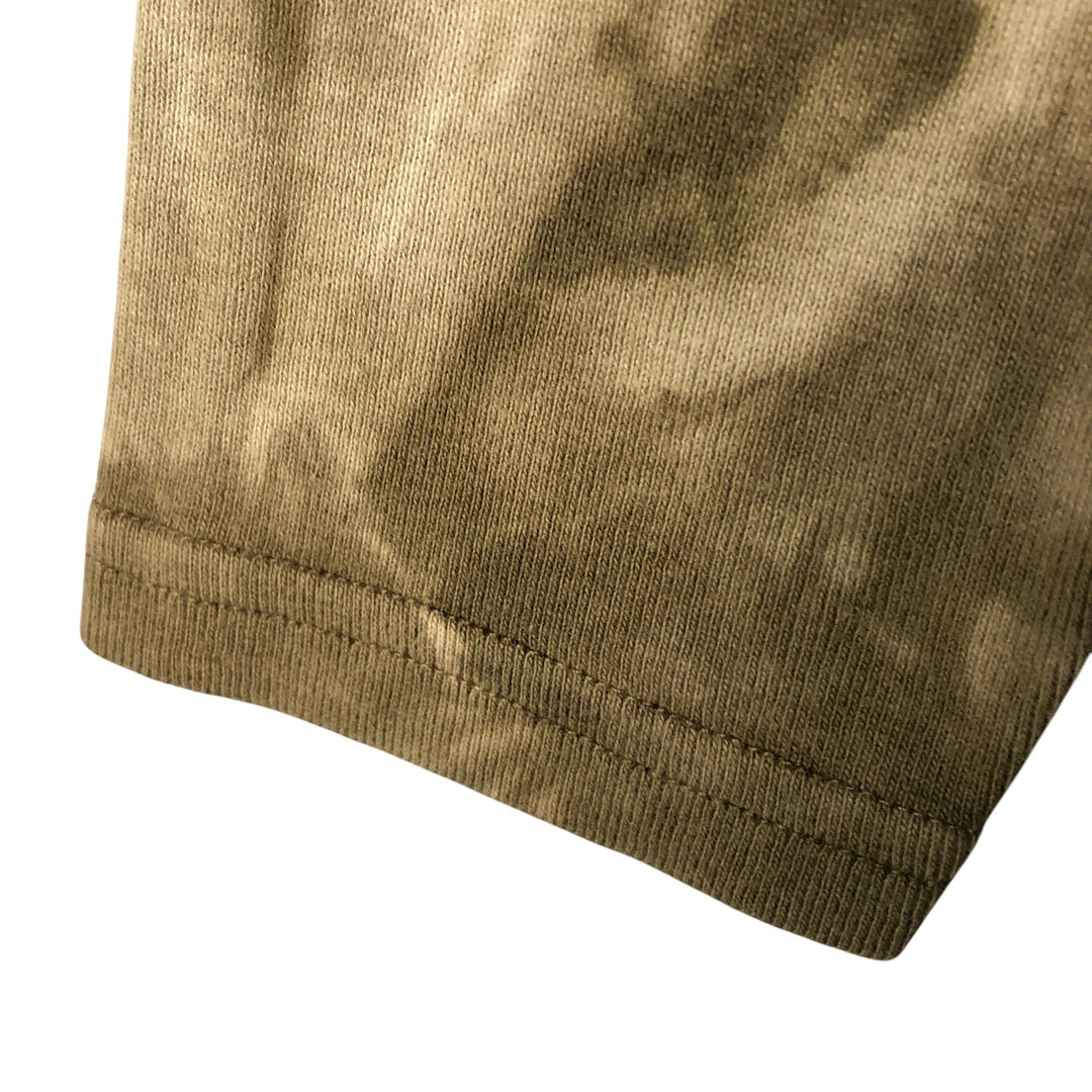 2000'S Harley-Davidson 3/4 Sleeve Tie-Dye T-Shirt, Made in USA, Women's Size L cotton beige type brown Vintage Second Hand