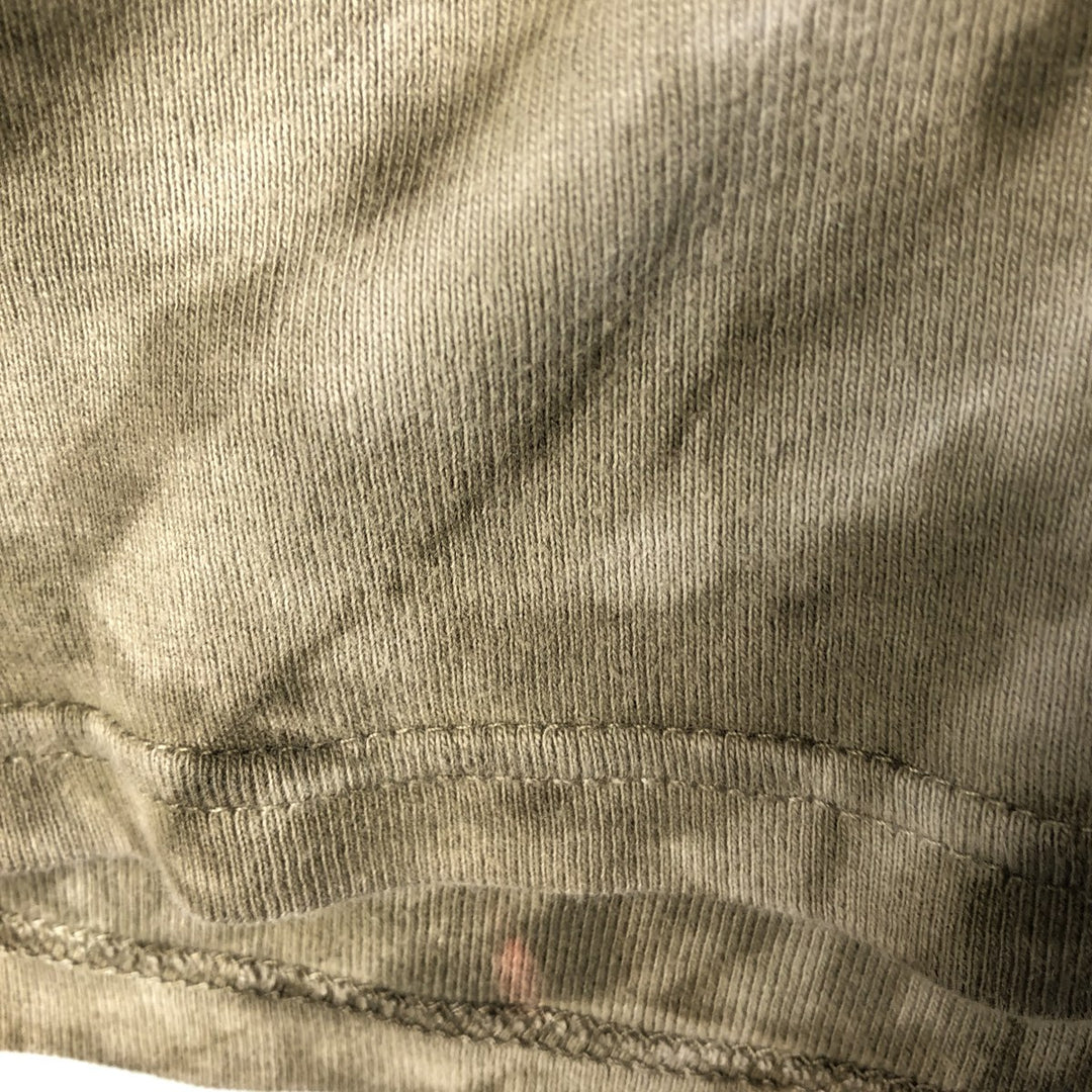 2000'S Harley-Davidson 3/4 Sleeve Tie-Dye T-Shirt, Made in USA, Women's Size L cotton beige type brown Vintage Second Hand