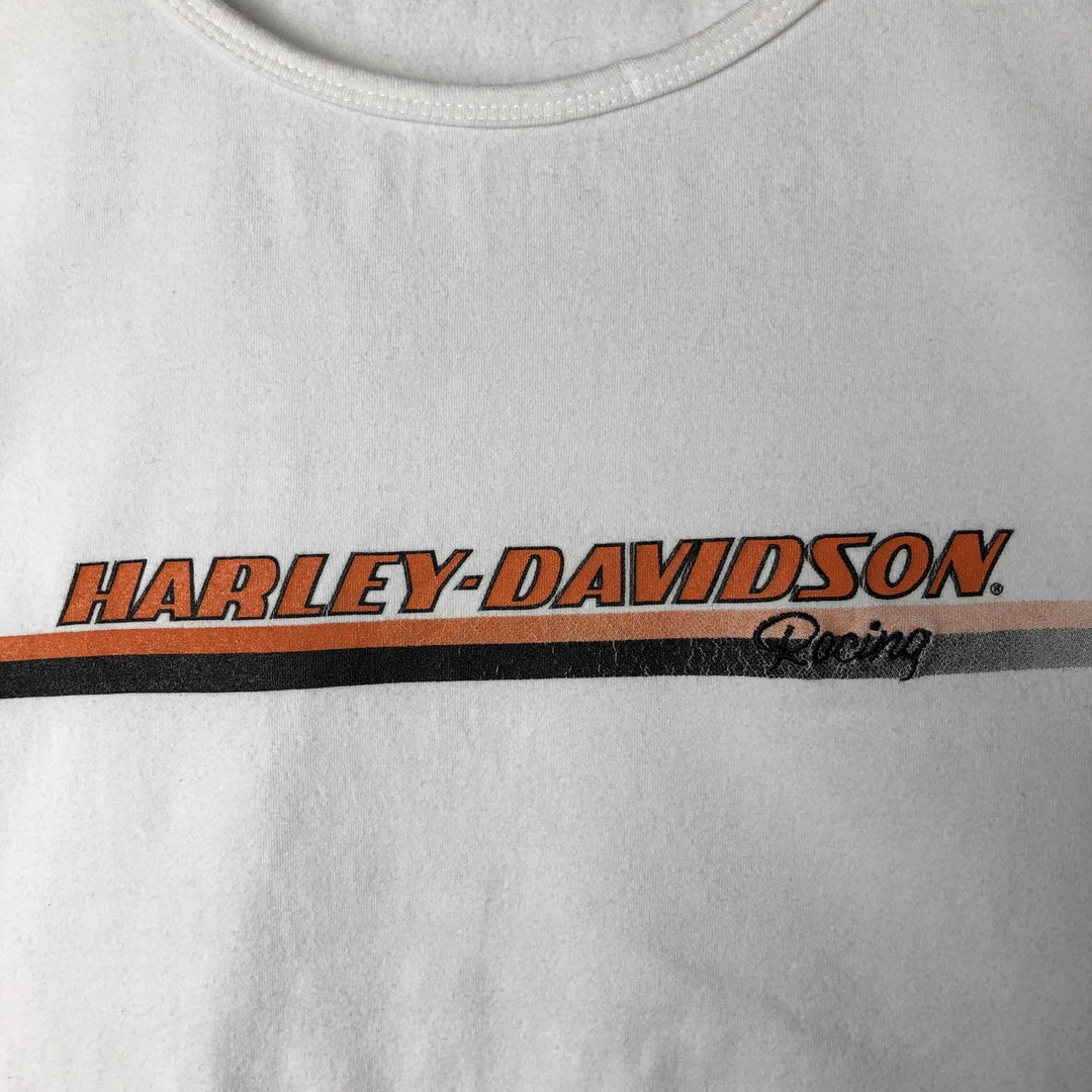 Harley-Davidson Long Sleeve T-Shirt Made in USA Women's XL cotton white type Vintage Second Hand