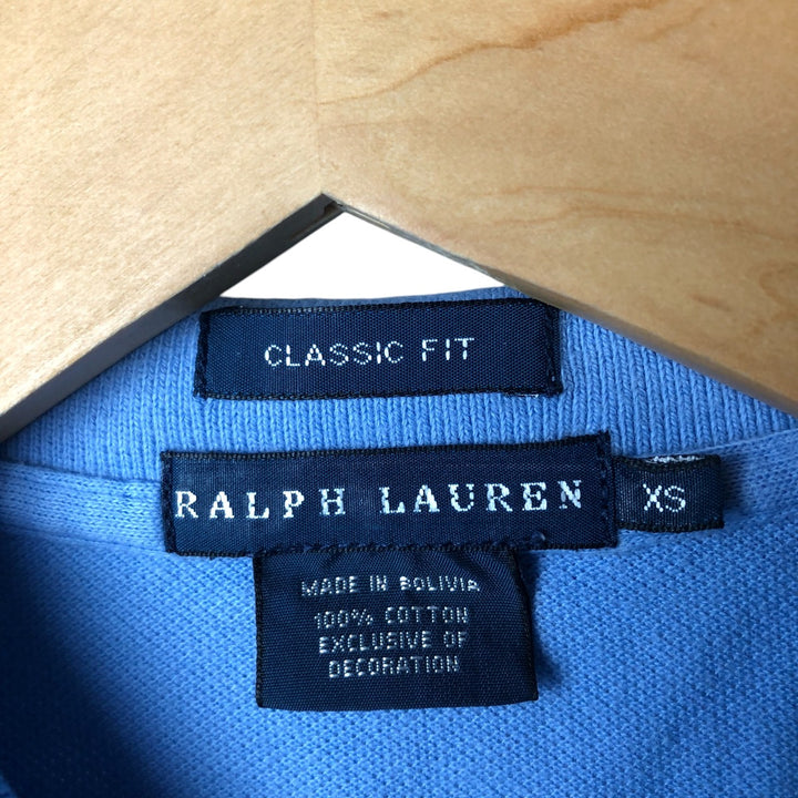 Ralph Lauren Classic Fit Short Sleeve Polo Shirt, Women's Size XS cotton Blue type light blue Vintage Second Hand