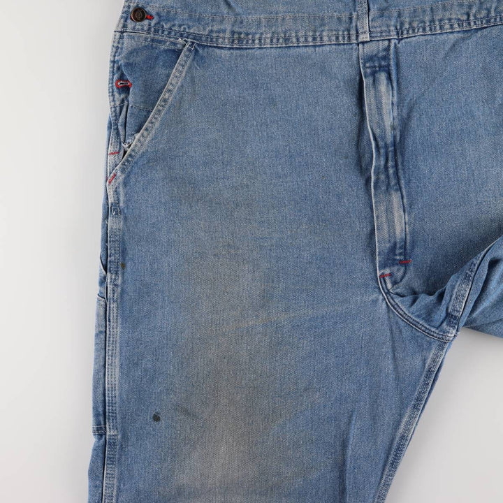 Dickies Men's Oversized Denim Overalls (W45) cotton blue type Vintage Second Hand