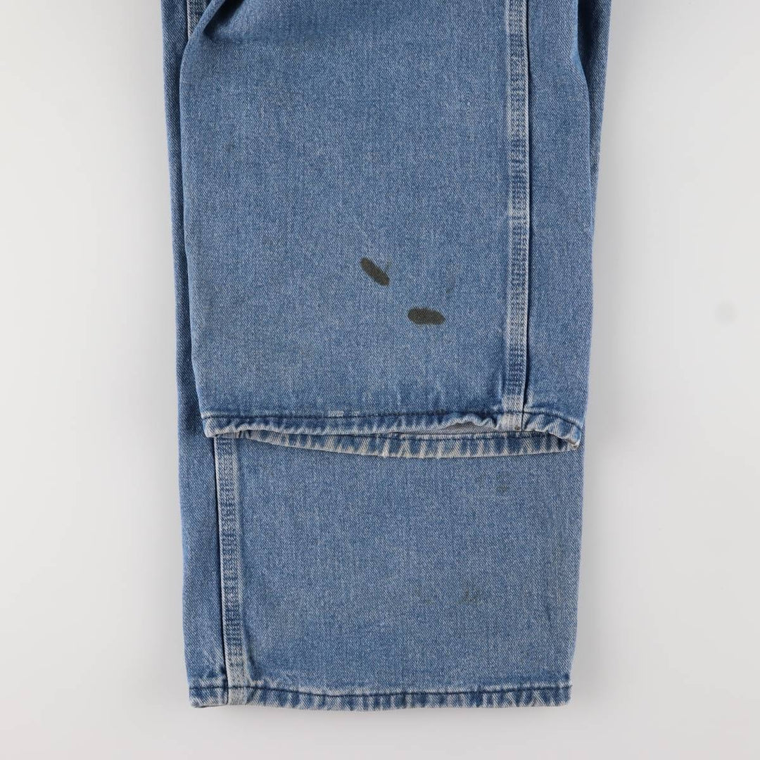 Dickies Men's Oversized Denim Overalls (W45) cotton blue type Vintage Second Hand