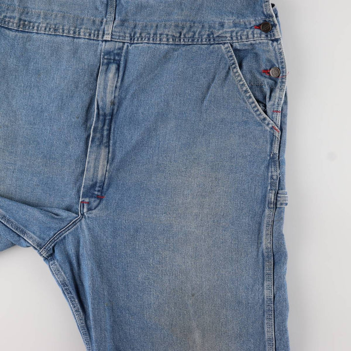 Dickies Men's Oversized Denim Overalls (W45) cotton blue type Vintage Second Hand