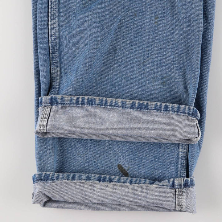 Dickies Men's Oversized Denim Overalls (W45) cotton blue type Vintage Second Hand