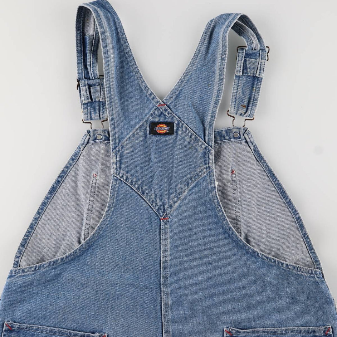 Dickies Men's Oversized Denim Overalls (W45) cotton blue type Vintage Second Hand