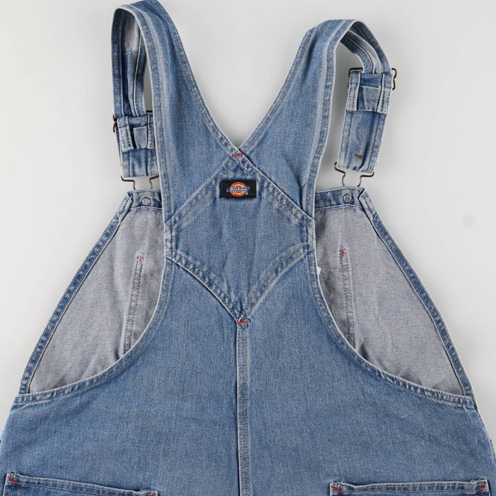 Dickies Men's Oversized Denim Overalls (W45) cotton blue type Vintage Second Hand