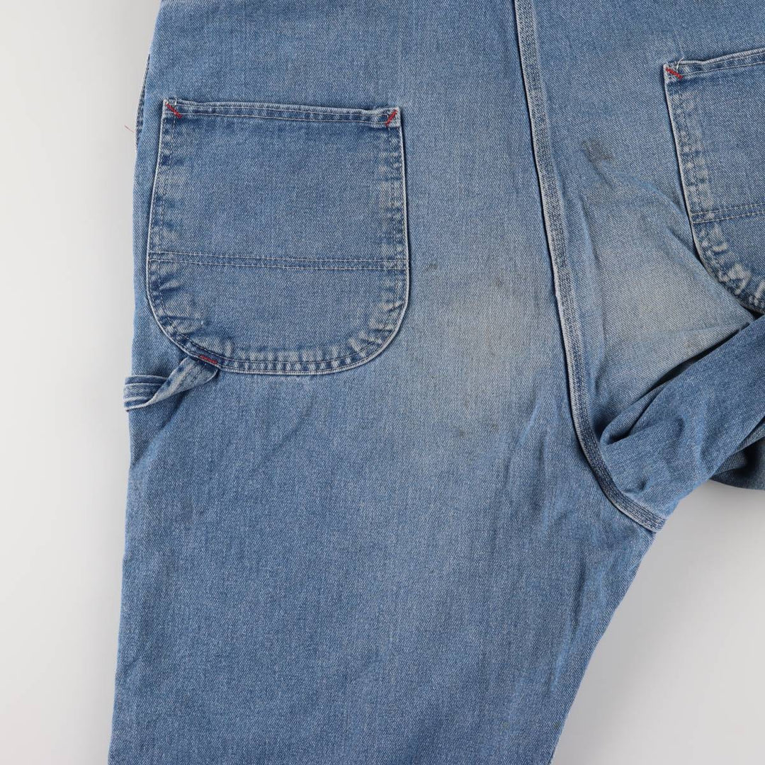 Dickies Men's Oversized Denim Overalls (W45) cotton blue type Vintage Second Hand