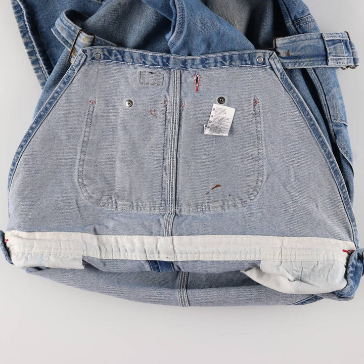 Dickies Men's Oversized Denim Overalls (W45) cotton blue type Vintage Second Hand