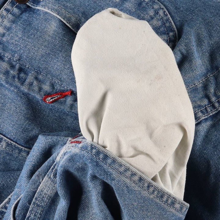 Dickies Men's Oversized Denim Overalls (W45) cotton blue type Vintage Second Hand