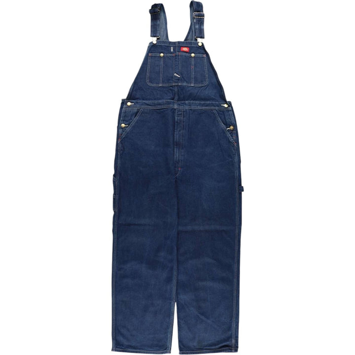 Dickies denim overalls for men, equivalent to W39 cotton blue type Vintage Second Hand