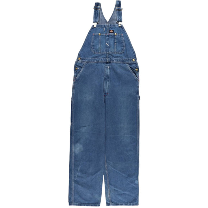 Dickies denim overalls for men, equivalent to w37 cotton blue type Vintage Second Hand