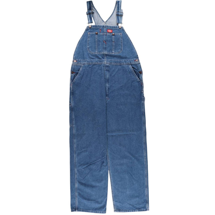 Dickies Men's Oversized Denim Overalls (Size W41) cotton blue type Vintage Second Hand