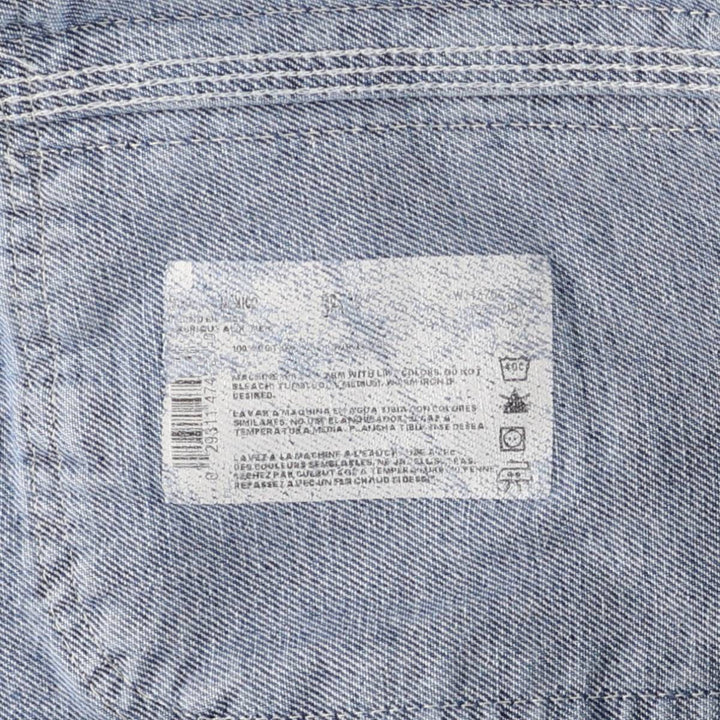 Dickies Men's Oversized Denim Overalls (Size W41) cotton blue type Vintage Second Hand