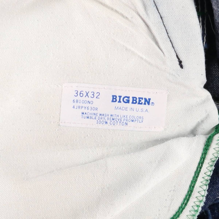 Vintage 1980'S Big Ben denim overalls, made in the USA, men's size W36. cotton blue type Vintage Second Hand